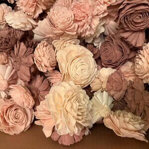 Sola Wood Flowers for Bouquets Crafts Weddings Home Accents 20 Assorted Flowers